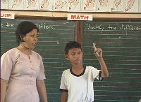 teacher with student