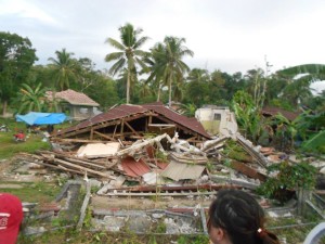 House destroyed in Sagbayan