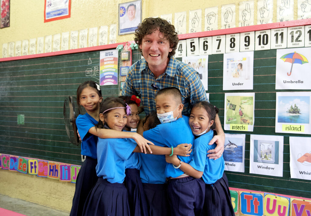 James with loon kids